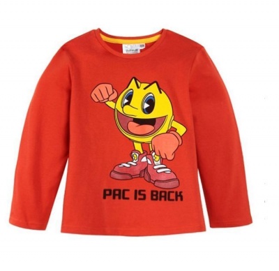 Pacman Juniors Age 6 (116cm) Pac is Back Orange Sweater RRP £9.99 CLEARANCE XL £4.99
